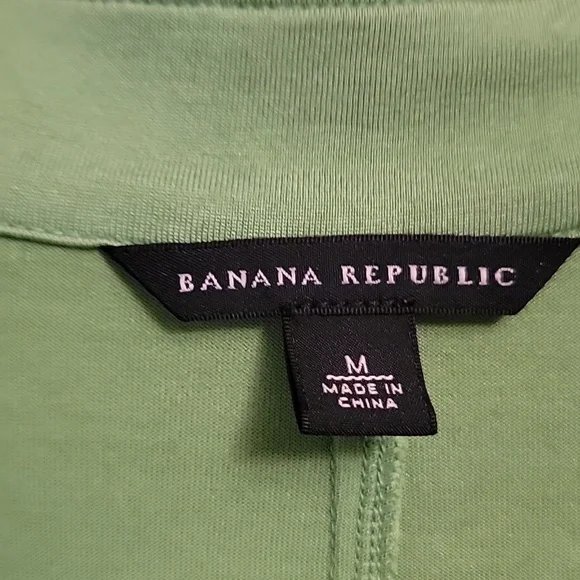 Banana Republic Green Silk Cotton Dress - Picture 3 of 9